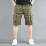 Mens Casual Cargo Shorts with Side Pockets - Image 7