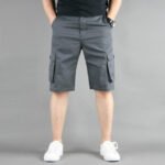 Mens Casual Cargo Shorts with Side Pockets - Image 4