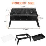 1Pc Portable BBQ Grill Foldable Charcoal Grill Lightweight Smoker - Image 3