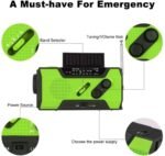 Emergency Hand Crank Radio Solar Radio Power Bank - Image 3