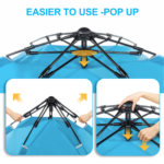 Outdoor Camping Fiberglass Pole Oxford Cloth Beach Tent - Image 4