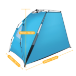 Outdoor Camping Fiberglass Pole Oxford Cloth Beach Tent - Image 5