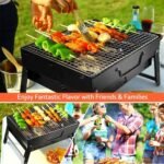 1Pc Portable BBQ Grill Foldable Charcoal Grill Lightweight Smoker - Image 2